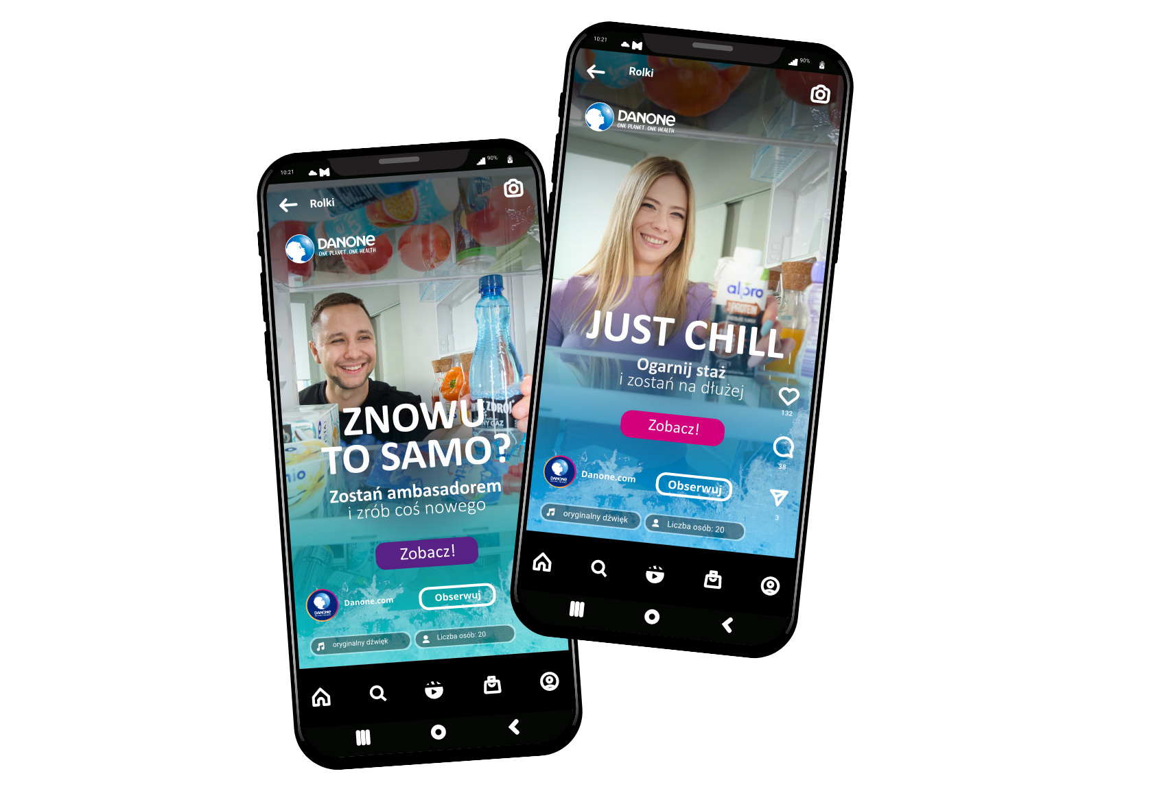 Danone Kampania rekrutacyjna Employer brandingowa